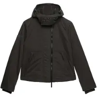 Superdry pour femme. W5012175A Veste Coupe-Vent Arctique MF avec Capuche noir (L), Casuel, Polyester