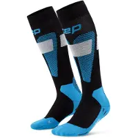Cep Ski Merino Socks Tall 3.0, chaussettes de ski, femmes, bleu