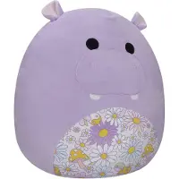 Squishmallows Jazwares SQJW7519C ; SQCR05409 - Squishmallows série 19 - 19 cm - Hanna l'hippopotame