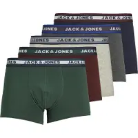 Jack & Jones Boxers 'JACOliver' bleu marine / gris / anthracite / vert foncé / lie de vin