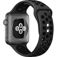Crong Bracelet Duo Sport pour Apple Watch 38/40/41/42 mm (Gris/Noir)