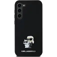 Karl Lagerfeld Étui Samsung Galaxy A35 en silicone et métal noir