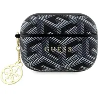 GUESS Guap2Pgce4Ck Airpods Pro 2(2022/2023) Cover Czarny/Black Gcube Charm