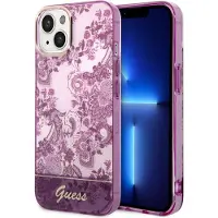 GUESS Guhcp14mhgplhf Iphone 14 Plus15 Plus 6.7 Porcelain Collection Phone Case Clair