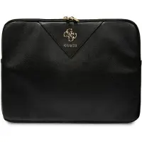 GUESS Manchon GUCS14ZPGSTEGK 14" czarny/black Triangle 4G (14"), Sac pour notebook, Noir