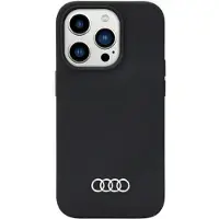 Audi Coque en silicone noire pour iPhone 14 Pro