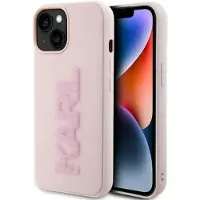 Karl Lagerfeld Klhcp15m3dmbkcp Iphone 15 Plus14 Plus 6.7 3d Rubber Phone Case Rose