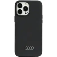 Audi Coque en silicone noire pour iPhone 13 Pro Max