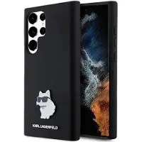 Karl Lagerfeld Klhcs24lsmhcnpk S24 Ultra S928 Silicone Choupette Pin Phone Case Clair