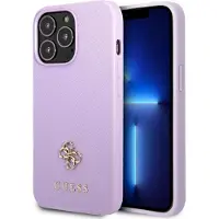 GUESS Guhcp13lps4mu Iphone 13 Pro13 6.1 Saffiano 4g Small Phone Case Violet