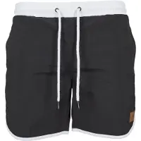 Urban Classics Shorts de bain noir / blanc