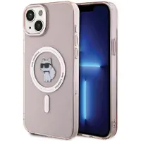 Karl Lagerfeld Coque MagSafe rose Choupette de pour iPhone 15 Plus