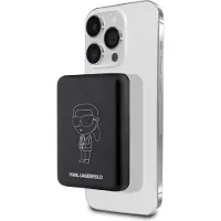 Karl Lagerfeld Powerbank Inductionklpbmkiottgk 5W 3000Mah Black/Black Ikonik Magsafe