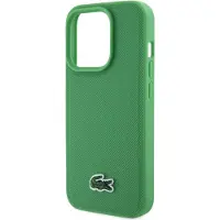 Lacoste LCHMP15XPVCN iPhone 15 Pro Max 6.7" zielony/green étui rigide Iconic Petit Pique MagSafe (Apple iPhone 15 Pro Max), Coque pour téléphone portable, Vert