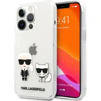 Karl Lagerfeld Coque transparente pour iPhone 13 Pro Max Karl & Choupette
