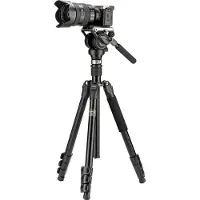 Fotopro Tripode vidéo S5i Pro (Métal), Trépied, Noir