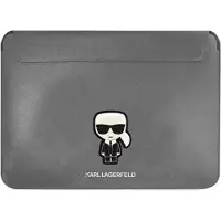 Karl Lagerfeld Étui argent Saffiano pour MacBook 16 pouces