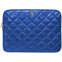 GUESS Manchon GUCS14ZPSQSSGB 14" niebieski/bleu matelassé 4G (14"), Sac pour notebook, Bleu