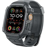Spigen Rugged Armor Pro Conu pour Apple Watch Ultra 2/Apple Watch Ultra Coque avec bracelet de protection robuste en TPU pour Apple Watch Ultra