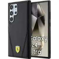 Samsung Coque rigide Ferrari Hot Stamp V Line avec MagSafe pour Galaxy S24 Ultra 6,8" Noir - FEHMS24LP3BAK