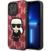 Karl Lagerfeld Coque iPhone 13 Pro Max Monogram Ikonik Rouge