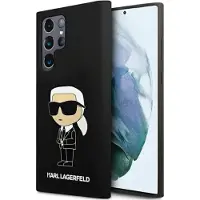 Karl Lagerfeld Coque en silicone Ikonik noire pour Samsung Galaxy S24 Ultra