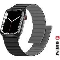 Swissten - Wave Magnetic Apple Watch 42-49mm (noir/gris)
