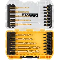DeWalt Jeu de forets hélicoïdaux en acier 3mm 10mm, 24 pièces pour le métal (10 millimètres, 3 millimètres)