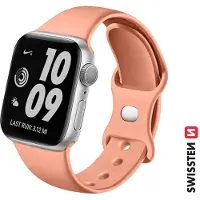 Swissten - Bracelet en silicone pour Apple Watch 42-49mm (ou rose)