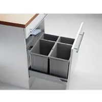 Sonstiges Pullboy Vario 60. collecteur de déchets, alu gris. - Poubelle