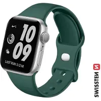 Swissten - Bracelet en silicone pour Apple Watch 42-49mm (vert)