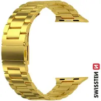 Swissten - Metal Band pro Apple Watch 42-49mm (zlato)