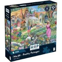 The House of Puzzles Jeu de puzzle , 1000 pièces, "Joli potager", thème jardin