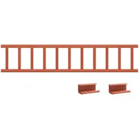 vidaXL Grille de protection contre la neige, rouge, 1200 x 2,5 x 20 cm, acier