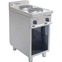 Saro Cuisinière électrique à socle ouvert, modèle E7/Cuet2Ba