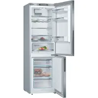 Bosch Serie 6 KGE36AICA, 308 l, SN-T, 14 kg/24h, C, Přihrádka Fresh Zone, Nerezová ocel