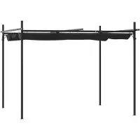 Syfax Pergola avec toit rétractable anthracite 295x292x230 cm