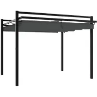 Syfax Tonnelle avec toit rétractable anthracite 3x3 m aluminium