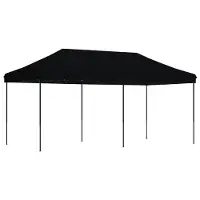 Syfax Tente de réception pliable escamotable noir 580x292x315 cm