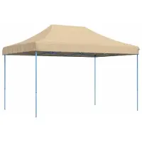 Syfax Tente de réception pliable escamotable beige 410x279x315 cm