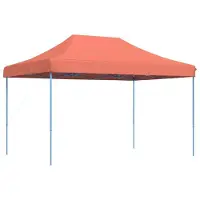 Syfax Tente réception pliable escamotable terre cuite 410x279x315 cm