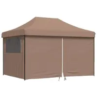 Syfax Tente de réception pliable escamotable avec 4 parois latérales