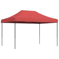 Syfax Tente de réception pliable escamotable bordeaux 410x279x315 cm