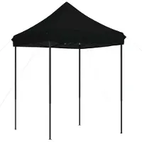Syfax Tente de réception pliable escamotable noir 200x200x306 cm