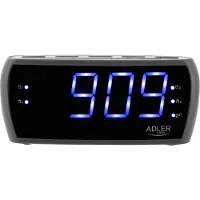 Adler Ad_1121s Clock Radio Noir One Size / EU Plug 220V