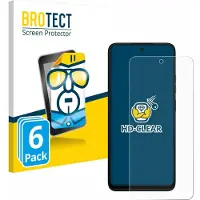 BROTECT Protection Clair (6 pcs, Motorola Moto G35), Téléphone portable : film de protection, Transparent