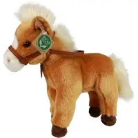 Rappa Cheval en peluche marron debout 30 cm ECO-FRIENDLY