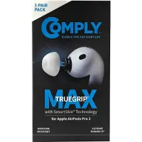 Comply Bouchons d'oreille TrueGrip MAX pour AirPods Pro 3, blancs, taille S