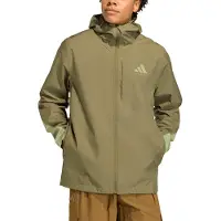Adidas - Veste de randonnée imperméable et coupe-vent - MT 2.5L Rain Jacket Olive Strat Tent Green pour Homme - Taille M - Vert