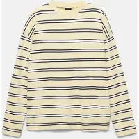 Pull&Bear T-Shirt jaune / noir / blanc